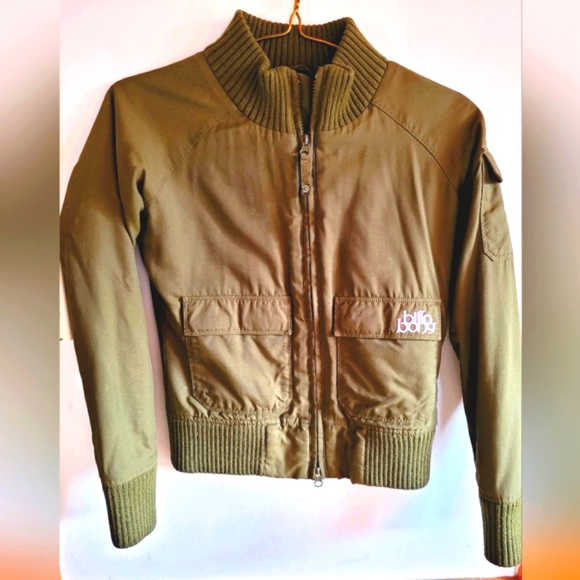 3/30$ 🎉SALE!!!🎉 Billabong Bomber Jacket - Green - XS🎉❤️ - Picture 1 of 4